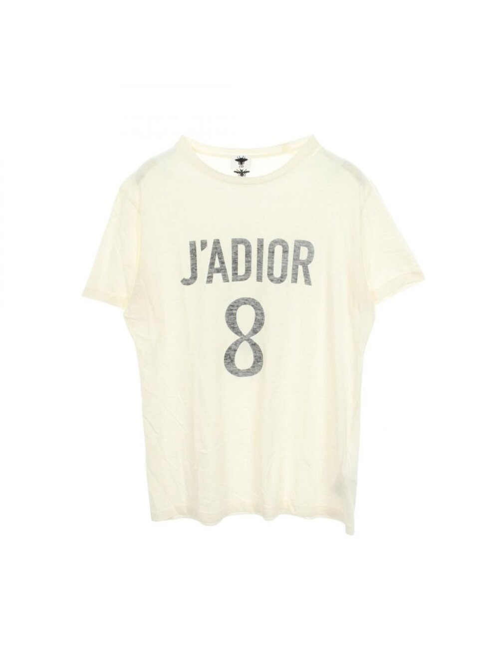 Dior Short Sleeve T-Shirt J'adior Logo Print Crew Neck Cotton Fabric J'adior